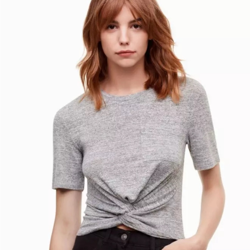 Wilfred Free Subah Pocket T-Shirt Heathered Gray Size XS